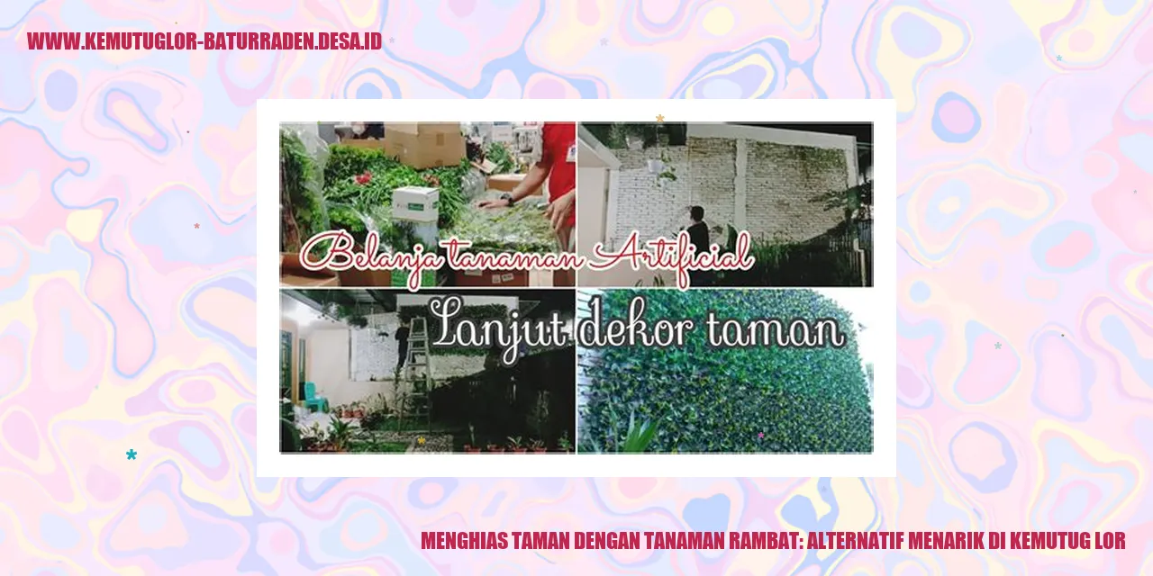 Menghias Taman dengan Tanaman Rambat