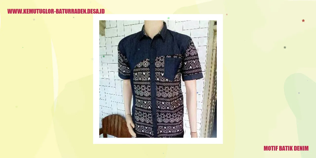 Motif Batik Denim
