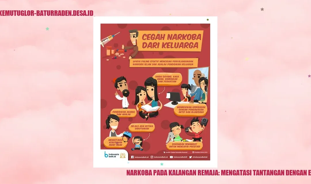 Narkoba pada Kalangan Remaja: Mengatasi Tantangan dengan Edukasi
