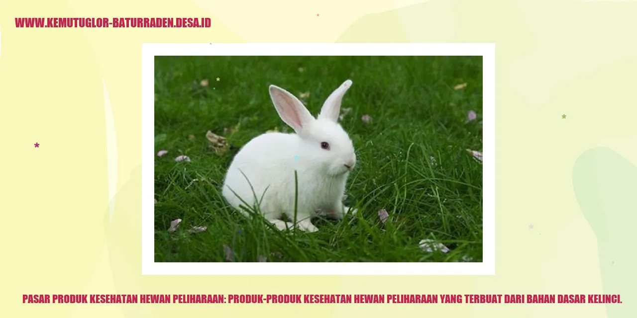 Produk Kesehatan Hewan Peliharaan