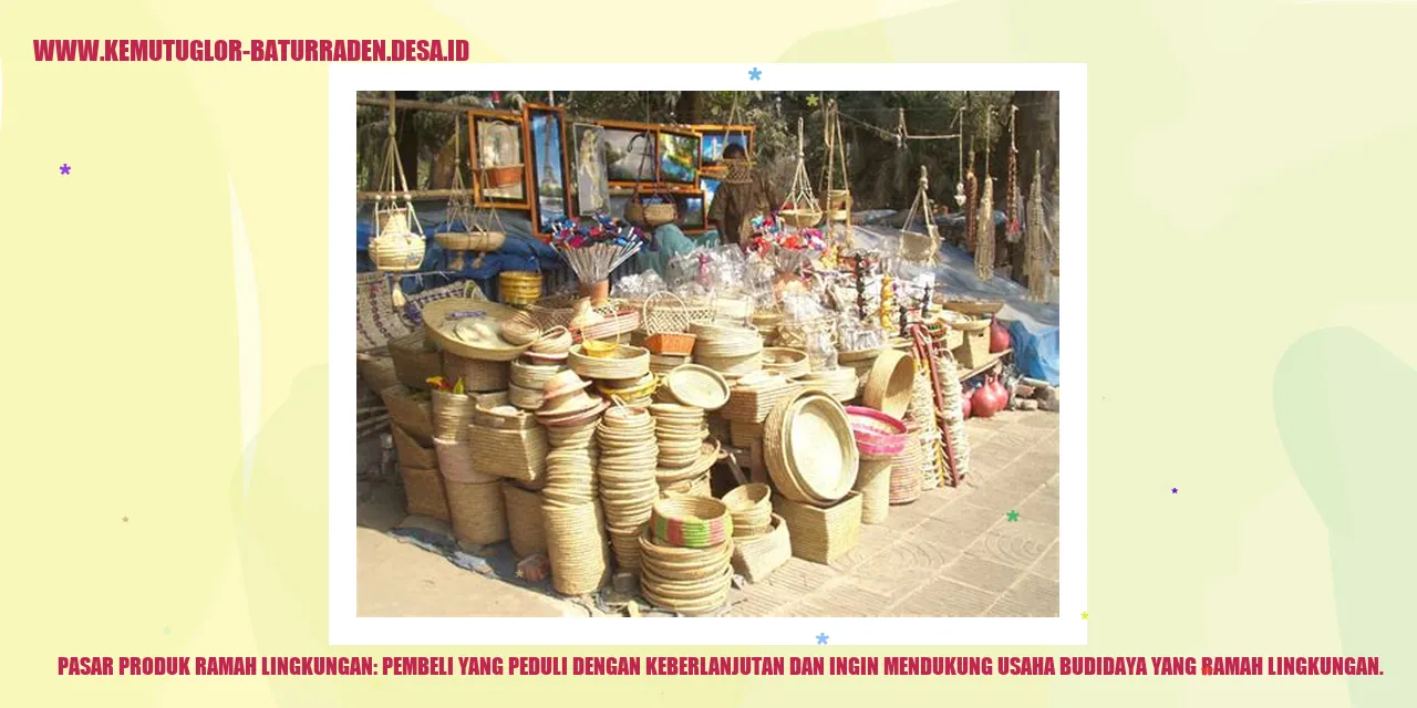 Pasar Produk Ramah Lingkungan