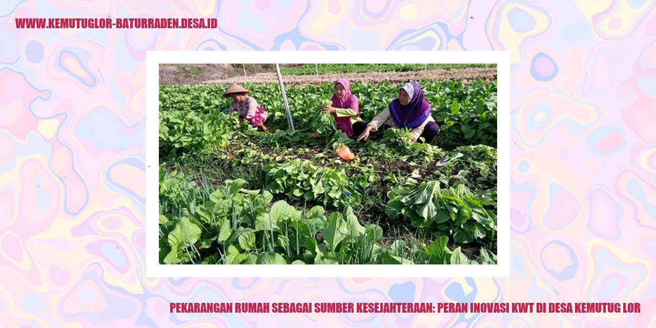 Pekarangan Rumah Sebagai Sumber Kesejahteraan: Peran Inovasi KWT di desa kemutug lor