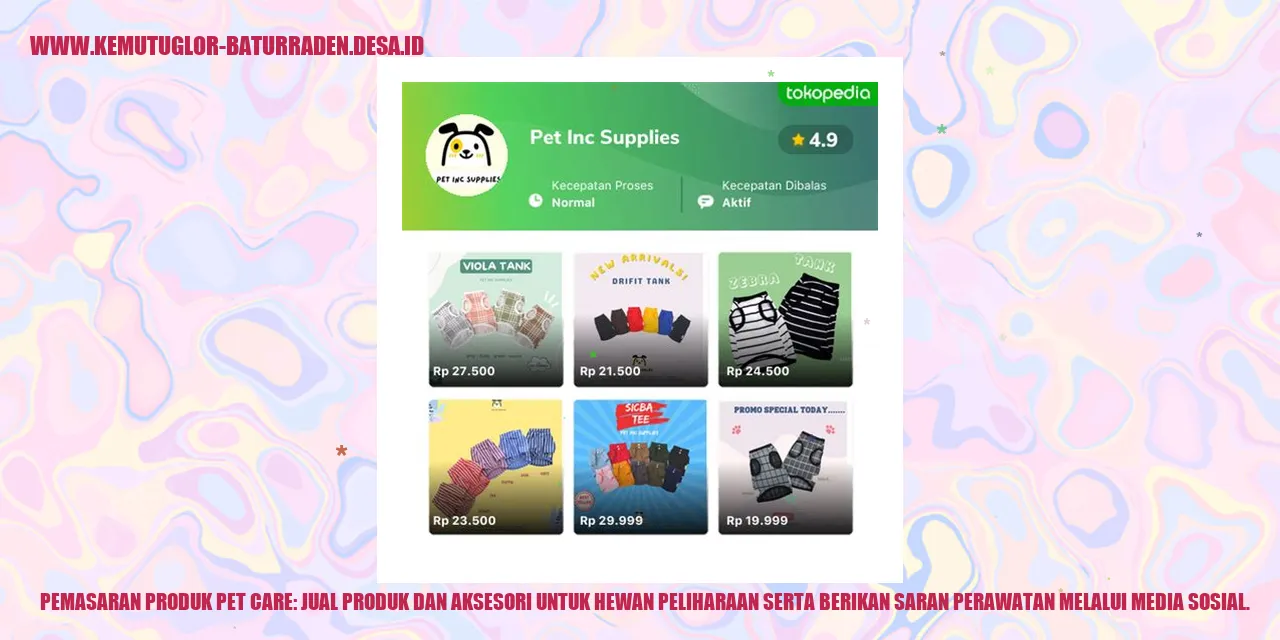 Pemasaran Produk Pet Care