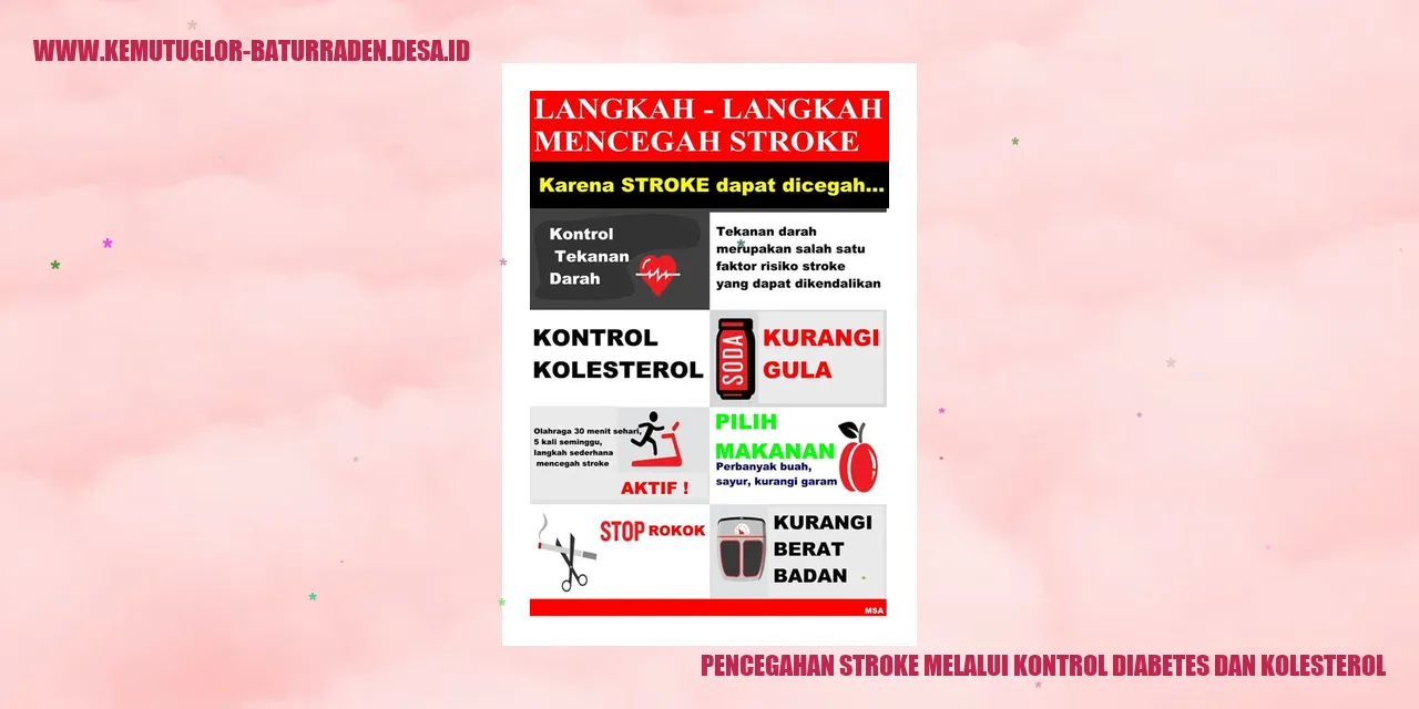 Pencegahan Stroke Melalui Kontrol Diabetes dan Kolesterol
