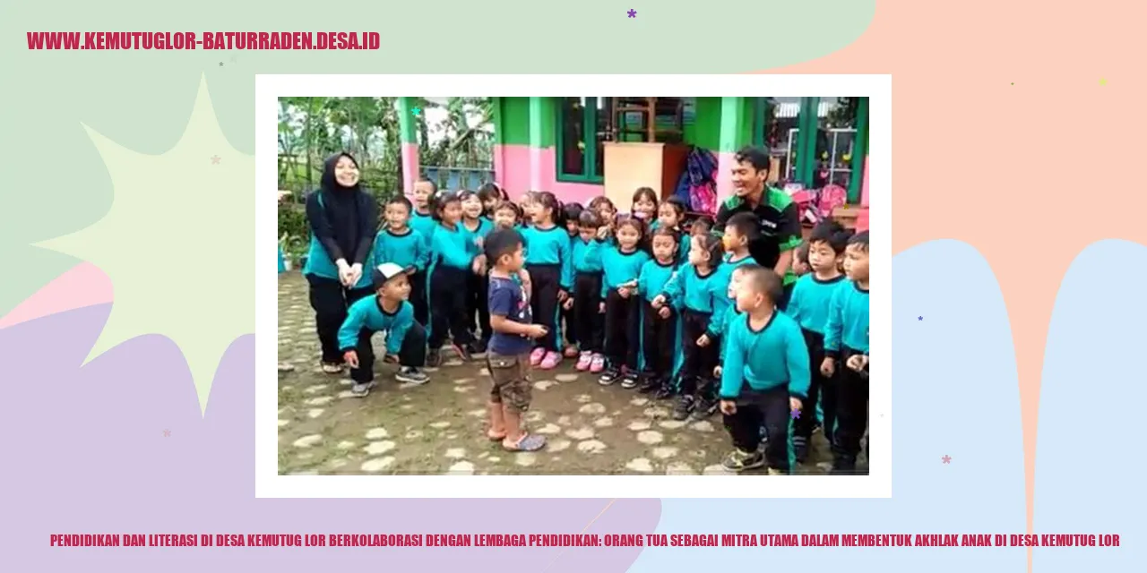 Pendidikan dan Literasi di Desa Kemutug Lor Berkolaborasi dengan Lembaga Pendidikan