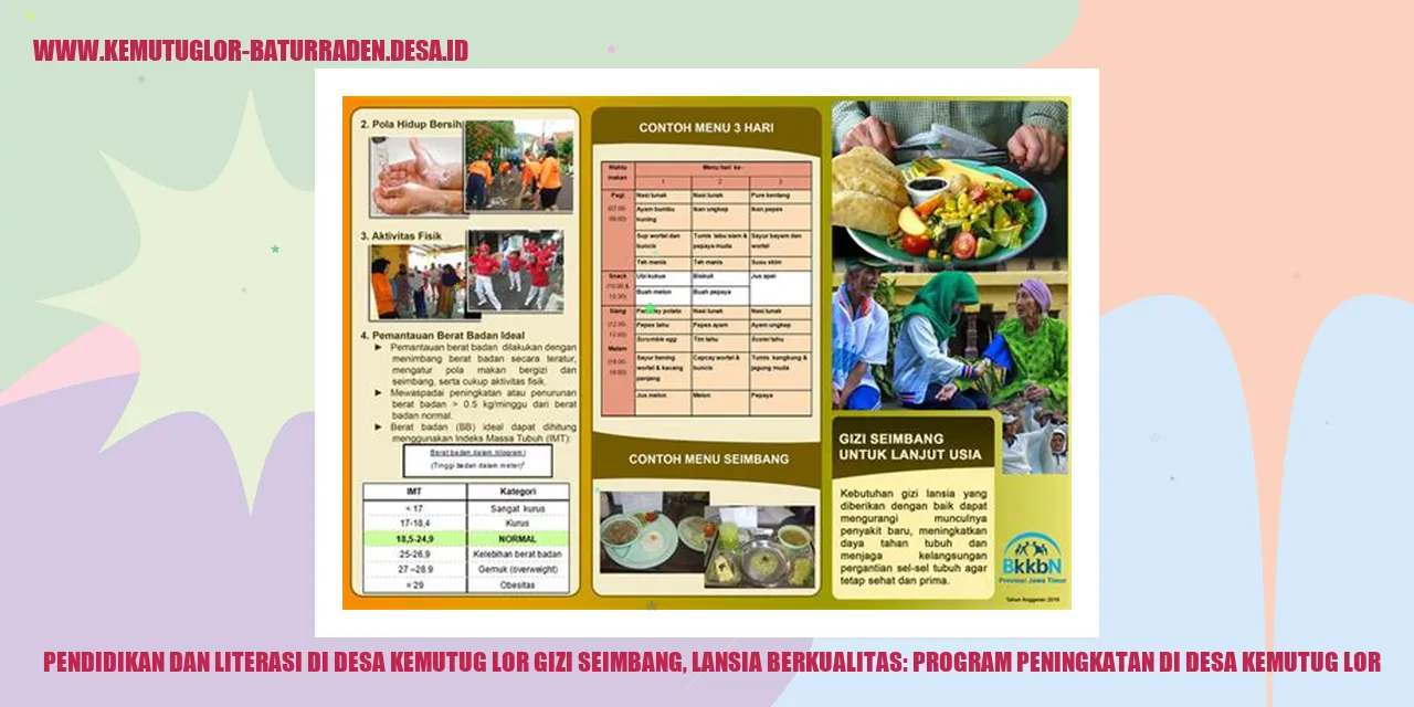 Gambar Peningkatan Gizi Seimbang, Lansia Berkualitas di Desa Kemutug Lor