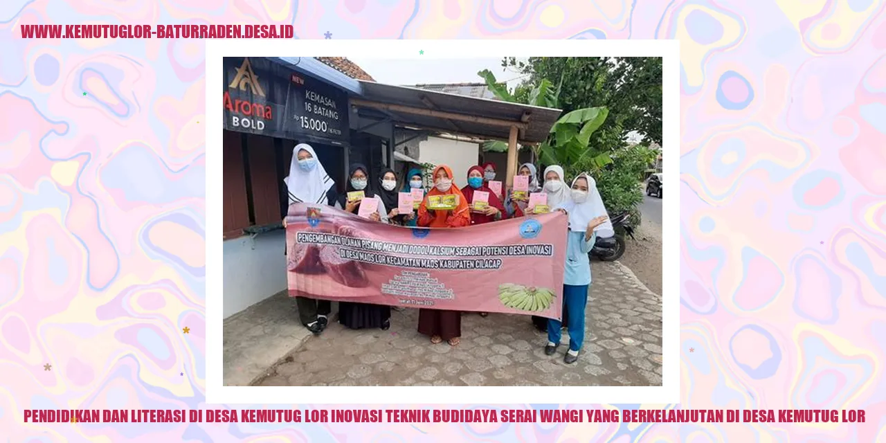 Inovasi Teknik Budidaya Serai Wangi di Desa Kemutug Lor