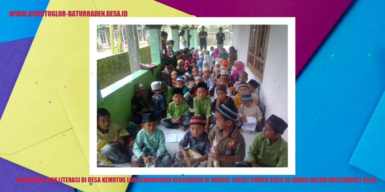 Rumah Baca Al-Quran di Desa Kemutug Lor