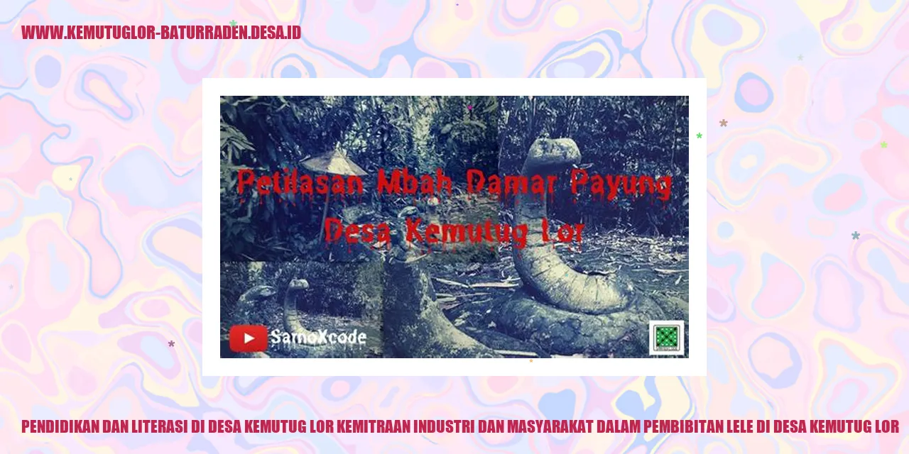 Pendidikan dan Literasi di Desa Kemutug Lor Kemitraan Industri dan Masyarakat dalam Pembibitan Lele di desa kemutug lor
