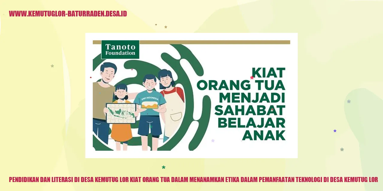 Ilustrasi Pemanfaatan Teknologi di Desa Kemutug Lor
