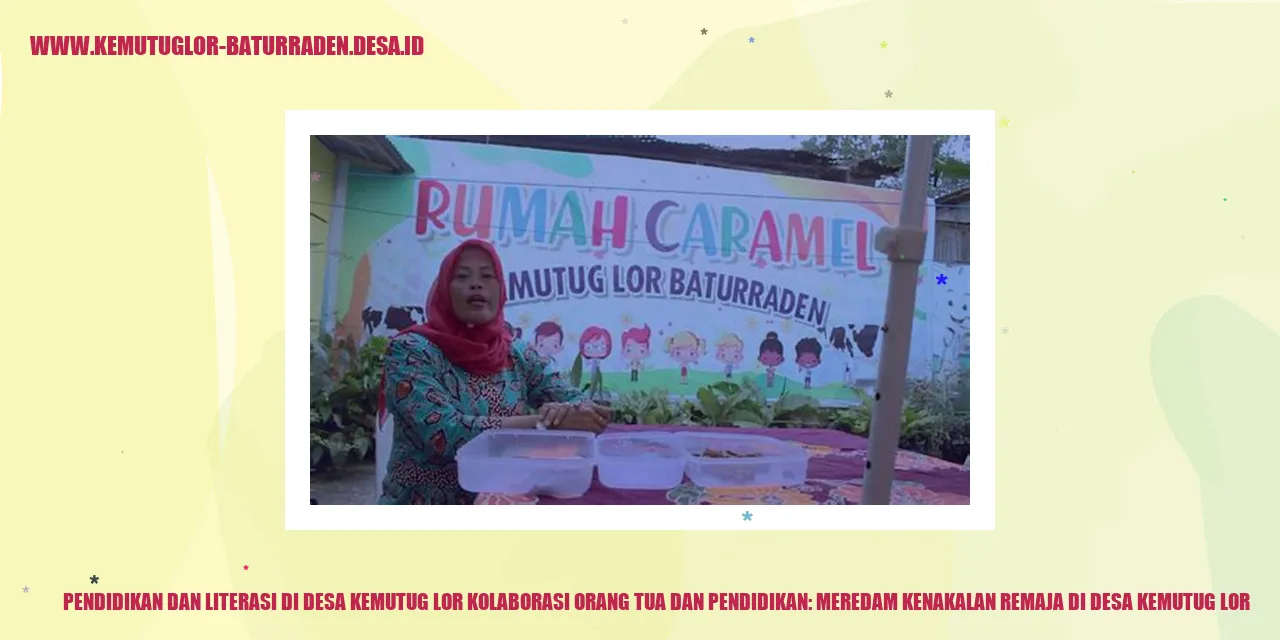 Gambar pendidikan dan literasi di Desa Kemutug Lor