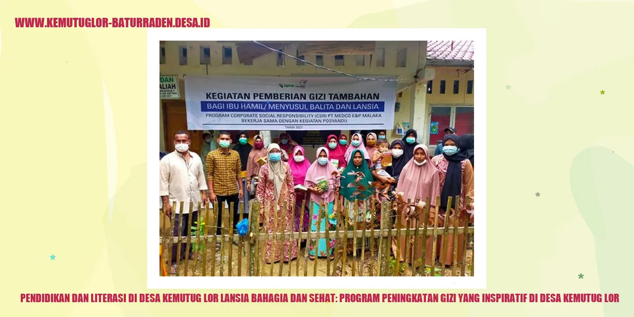 Pendidikan dan Literasi di Desa Kemutug Lor