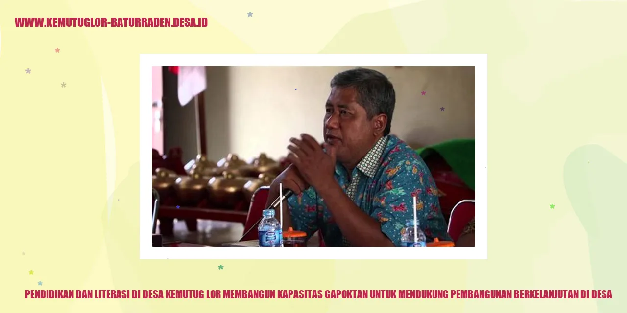 Gambar Pendidikan dan Literasi di Desa Kemutug Lor