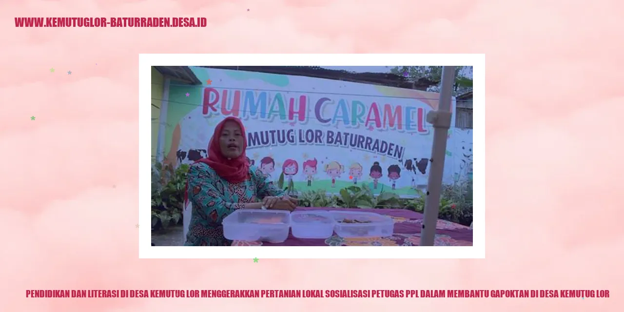 Pendidikan dan Literasi di Desa Kemutug Lor Menggerakkan Pertanian Lokal