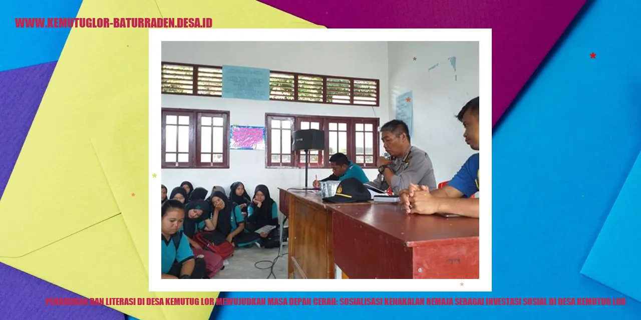 Pendidikan dan Literasi di Desa Kemutug Lor