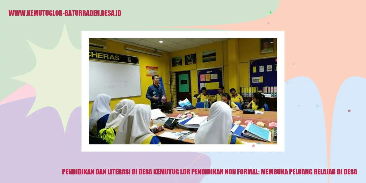 Gambar Pendidikan dan Literasi di Desa Kemutug Lor