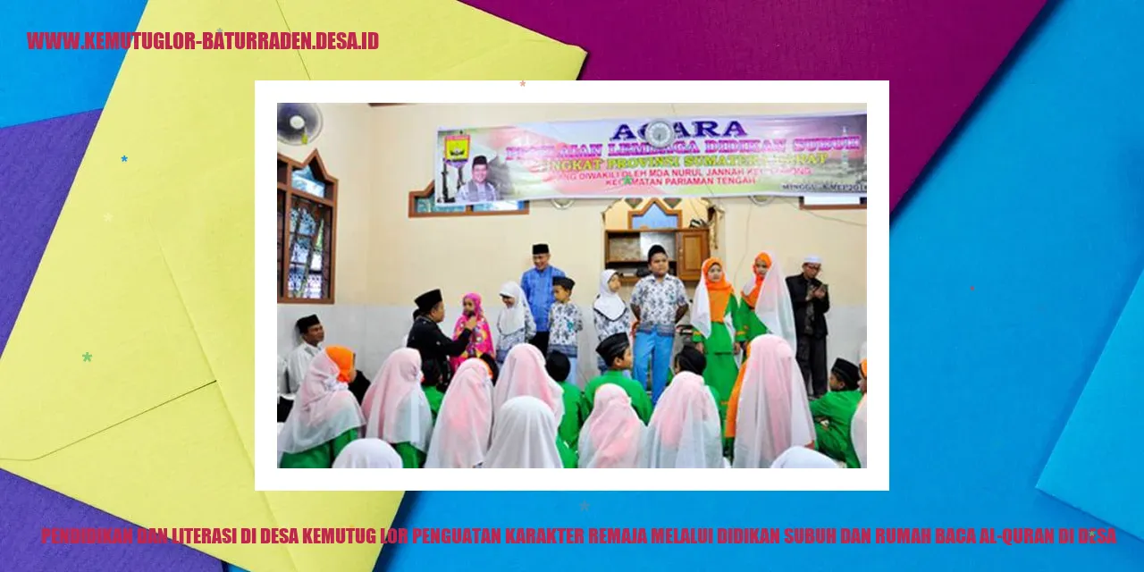 Foto Kegiatan Pendidikan Subuh dan Rumah Baca Al-Quran di Desa Kemutug Lor