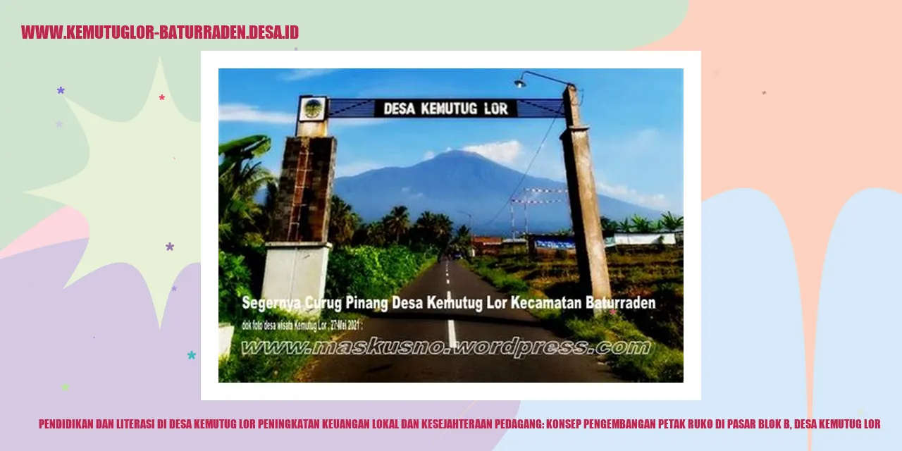 Konsep Pengembangan Petak Ruko di Pasar Blok B, Desa Kemutug Lor