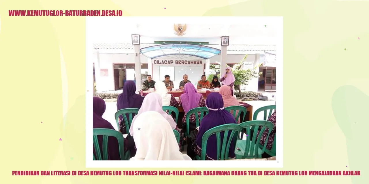 Gambar Orang Tua di Desa Kemutug Lor Mengajarkan Akhlak