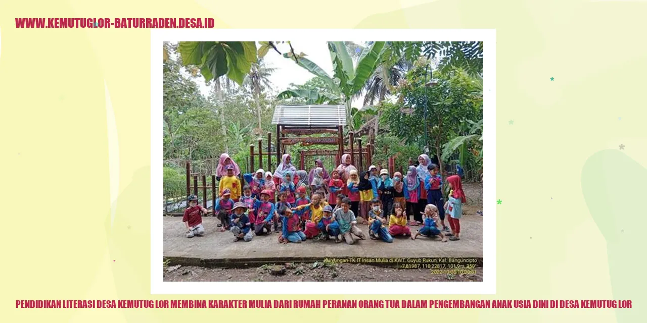 Gambar Pendidikan dan Literasi di Desa Kemutug Lor
