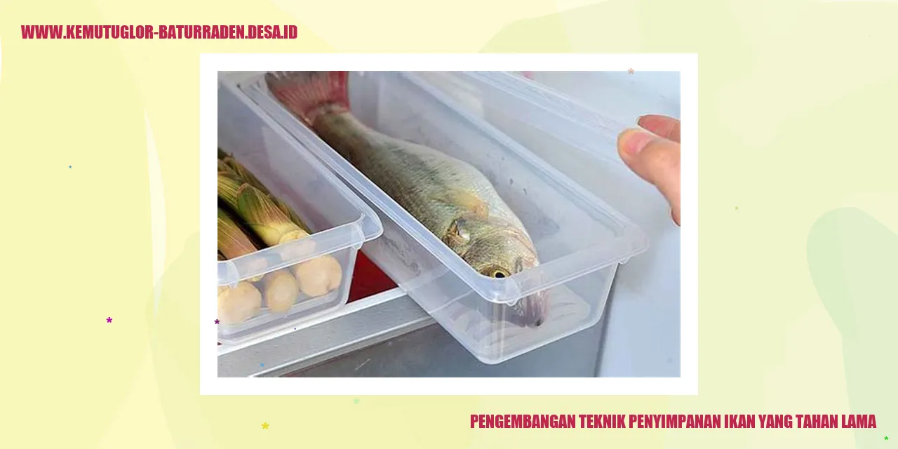 Teknik Penyimpanan Ikan