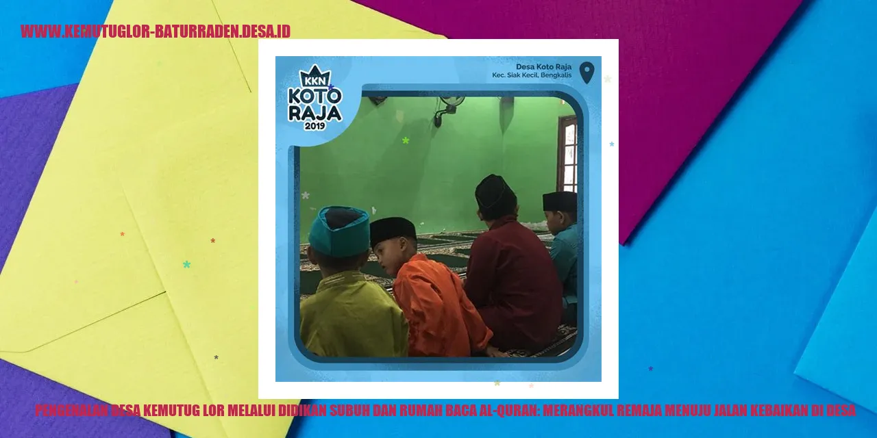 Pengenalan Desa Kemutug Lor