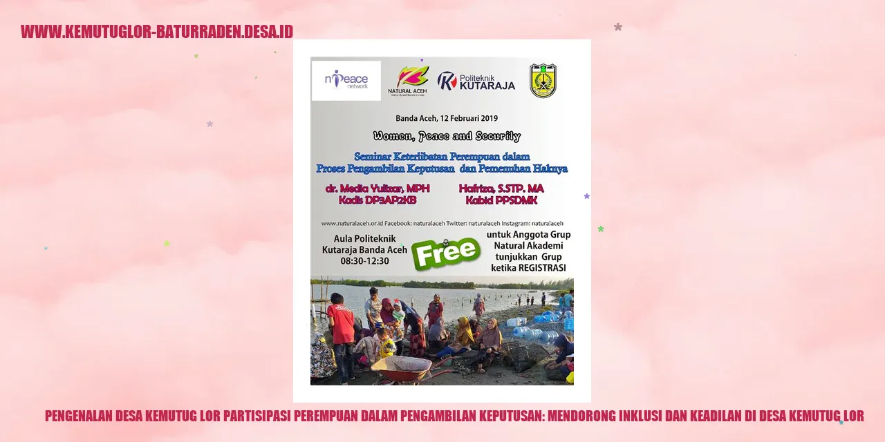 Desa Kemutug Lor Partisipasi Perempuan dalam Pengambilan Keputusan