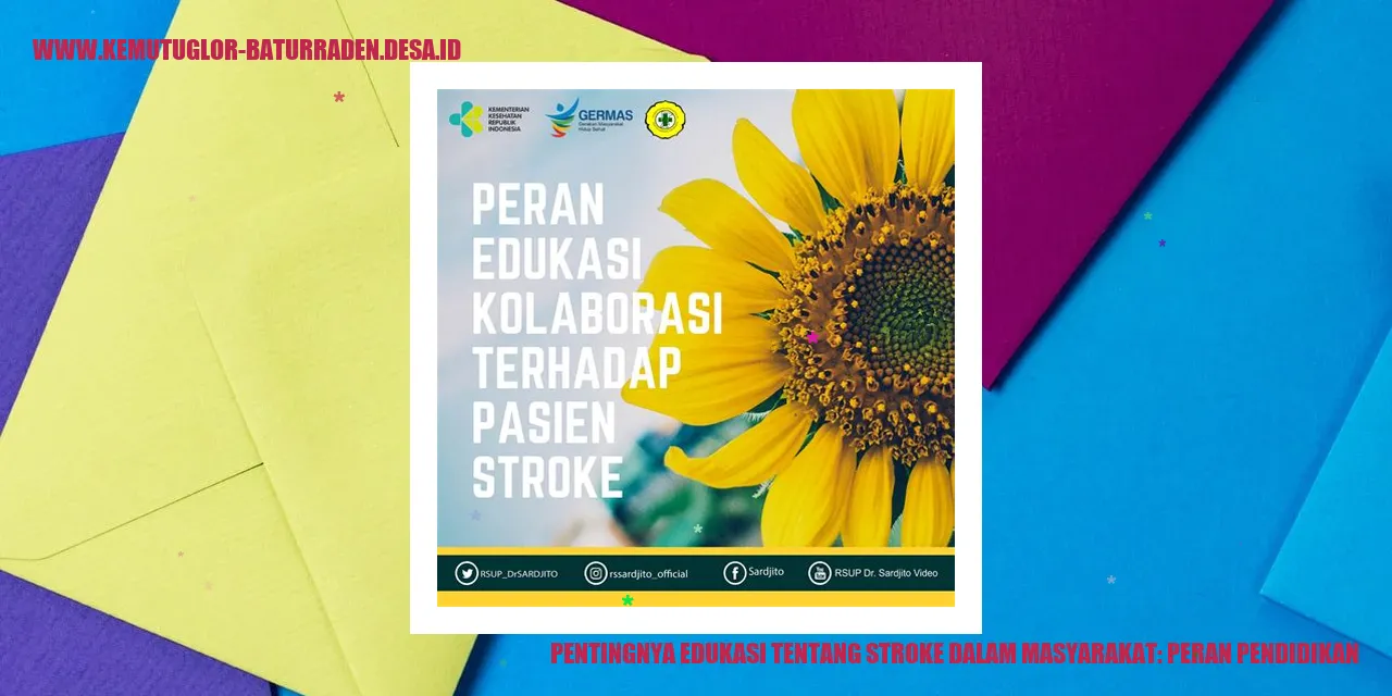 Pentingnya Edukasi tentang Stroke dalam Masyarakat: Peran Pendidikan