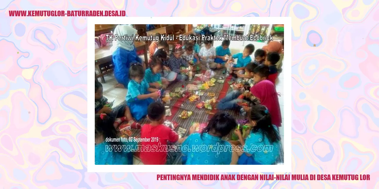 Gambar Pendidikan dan Literasi di Desa Kemutug Lor