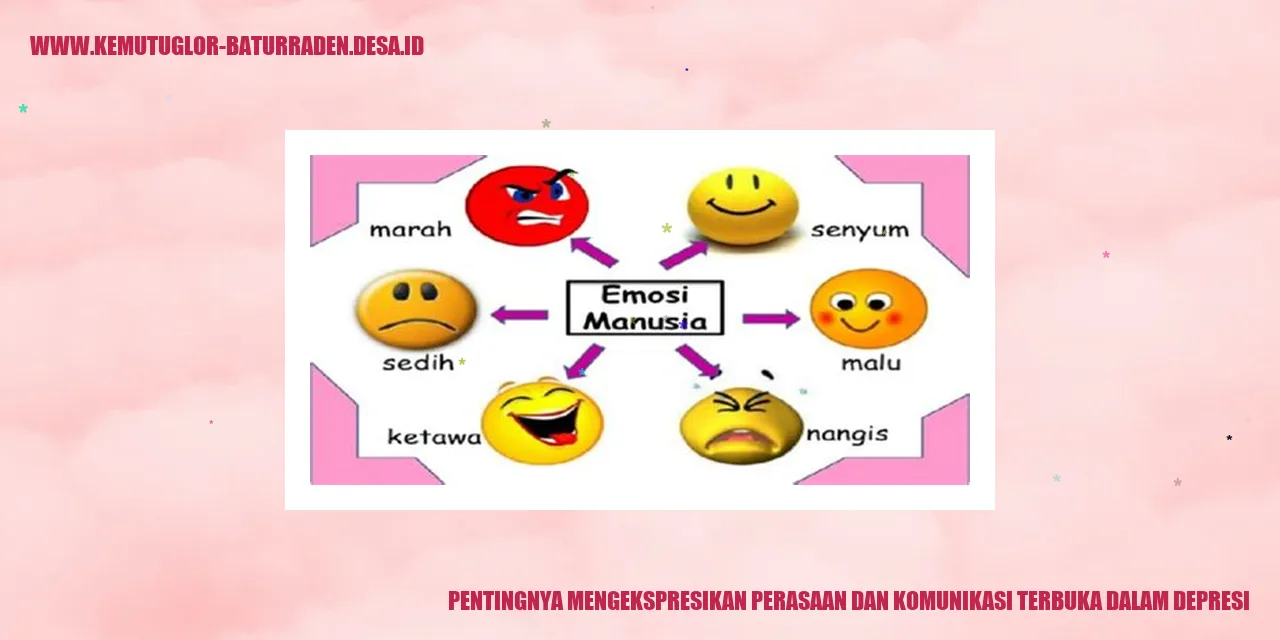 Pentingnya Mengekspresikan Perasaan dan Komunikasi Terbuka dalam Depresi