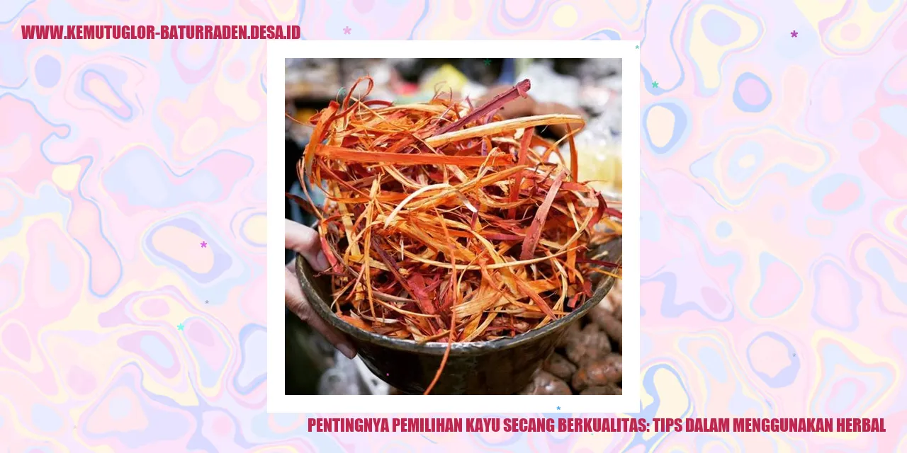 Kayu Secang