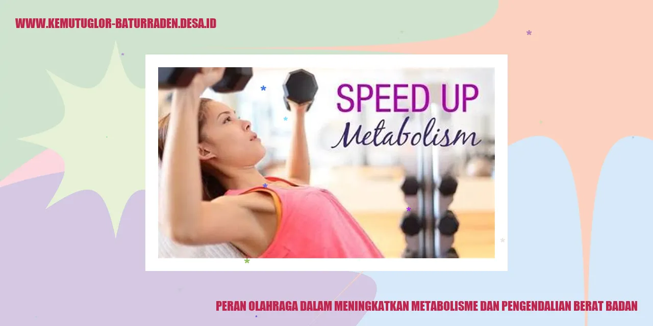 Peran Olahraga dalam Meningkatkan Metabolisme dan Pengendalian Berat Badan