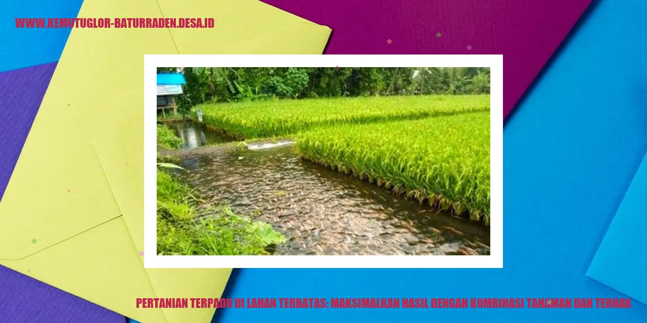 Pertanian Terpadu di Lahan Terbatas: Maksimalkan Hasil dengan Kombinasi Tanaman dan Ternak