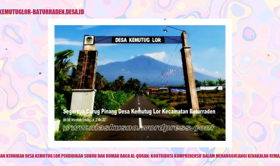 Pendidikan Subuh dan Rumah Baca Al-Quran