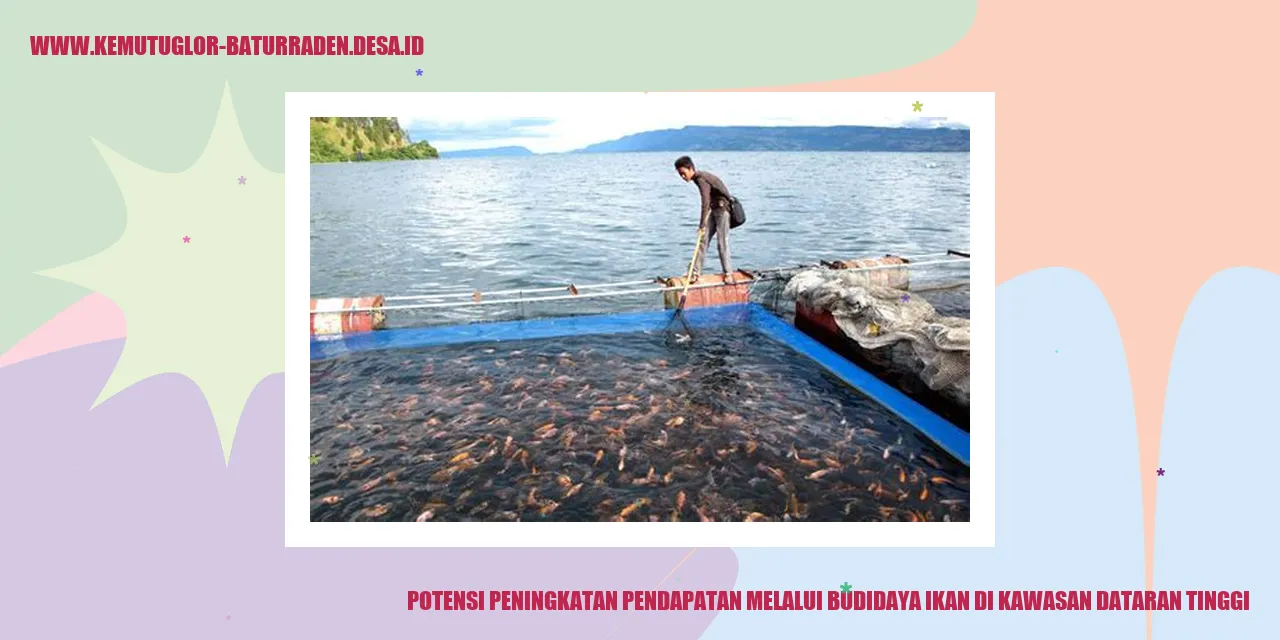 Potensi Peningkatan Pendapatan Melalui Budidaya Ikan di Kawasan Dataran Tinggi