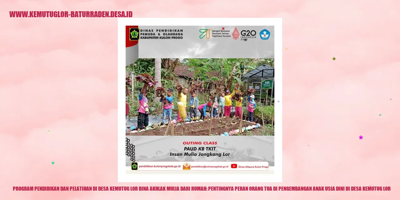 Program Pendidikan dan Pelatihan di Desa Kemutug Lor