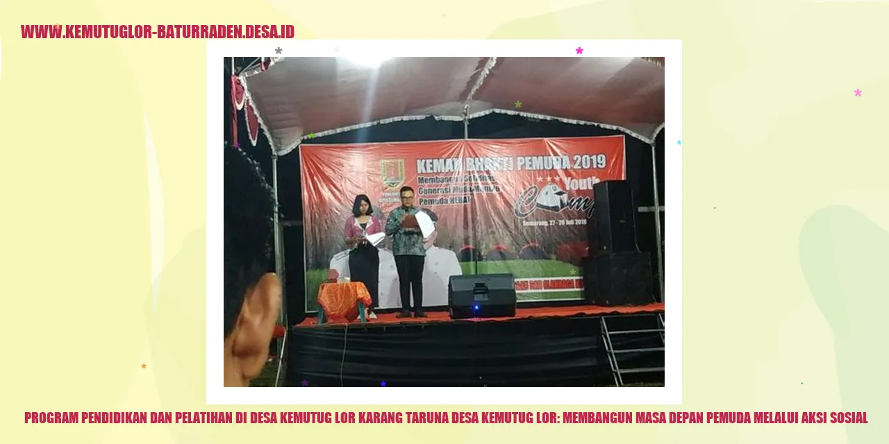 Program Pendidikan dan Pelatihan di Desa Kemutug Lor