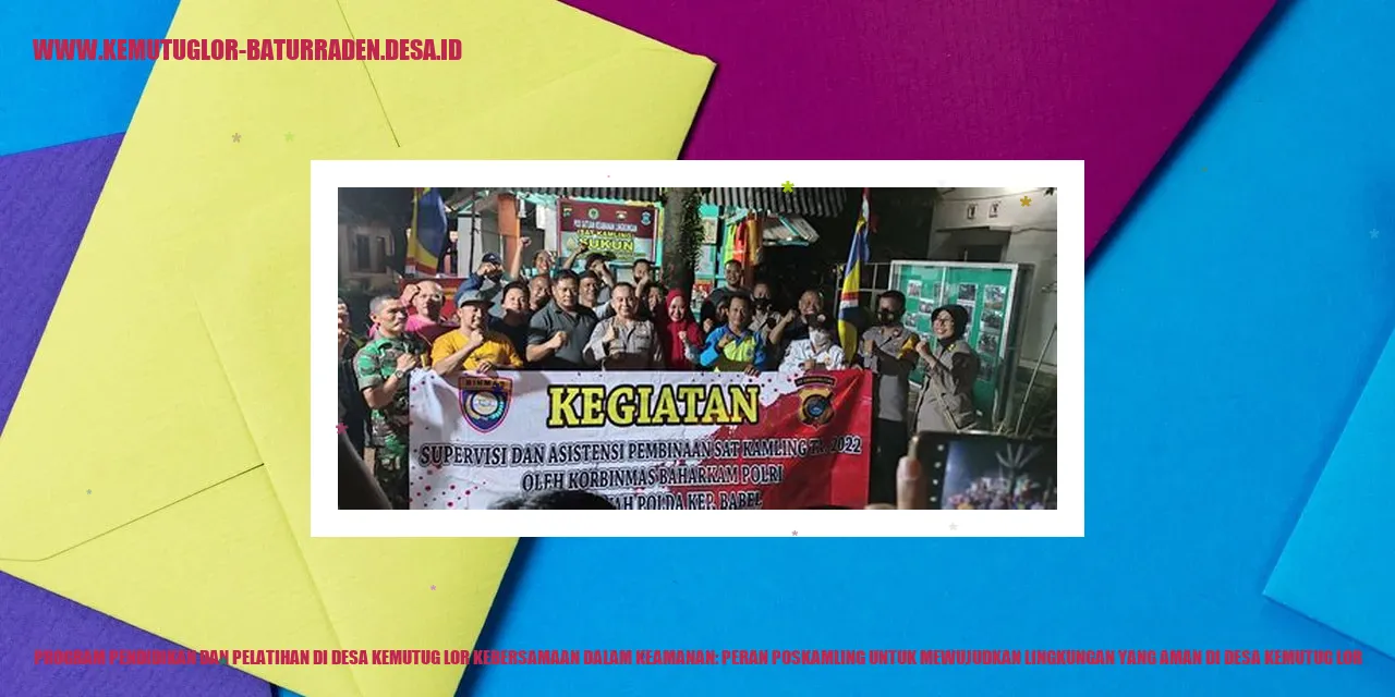 Poskamling di Desa Kemutug Lor