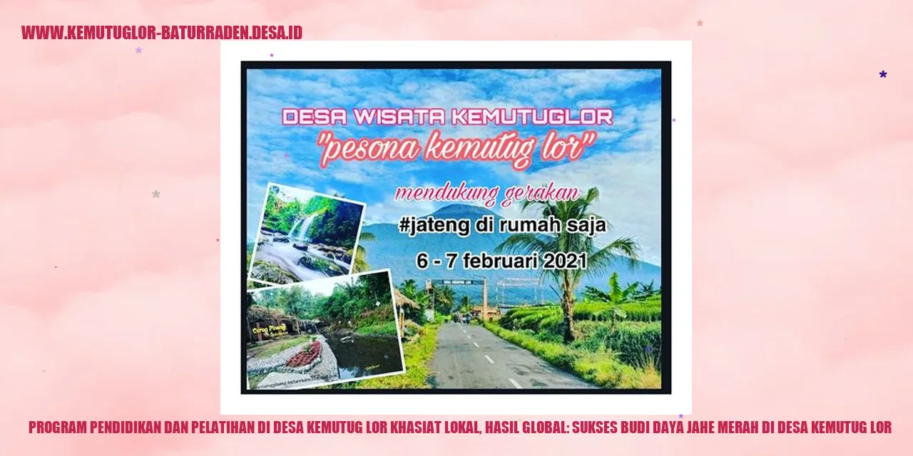 Program Pendidikan dan Pelatihan di Desa Kemutug Lor