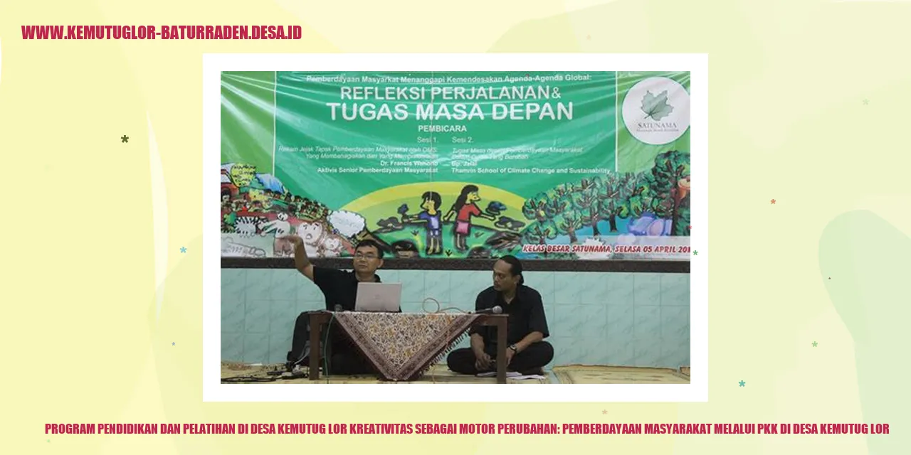 Program Pendidikan dan Pelatihan di Desa Kemutug Lor