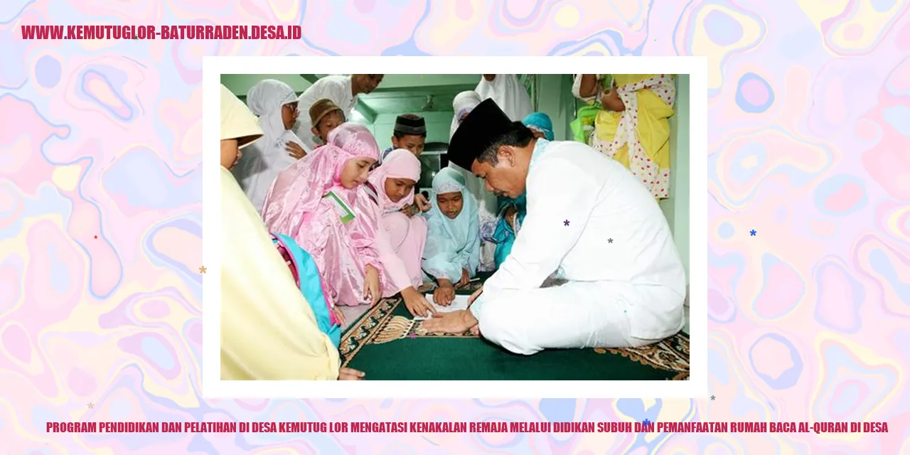 Gambar Program Pendidikan dan Pelatihan di Desa Kemutug Lor