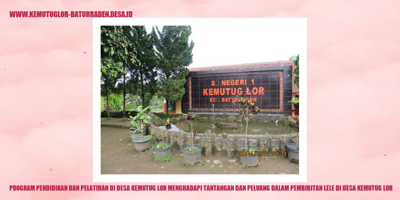 Program Pendidikan dan Pelatihan di Desa Kemutug Lor