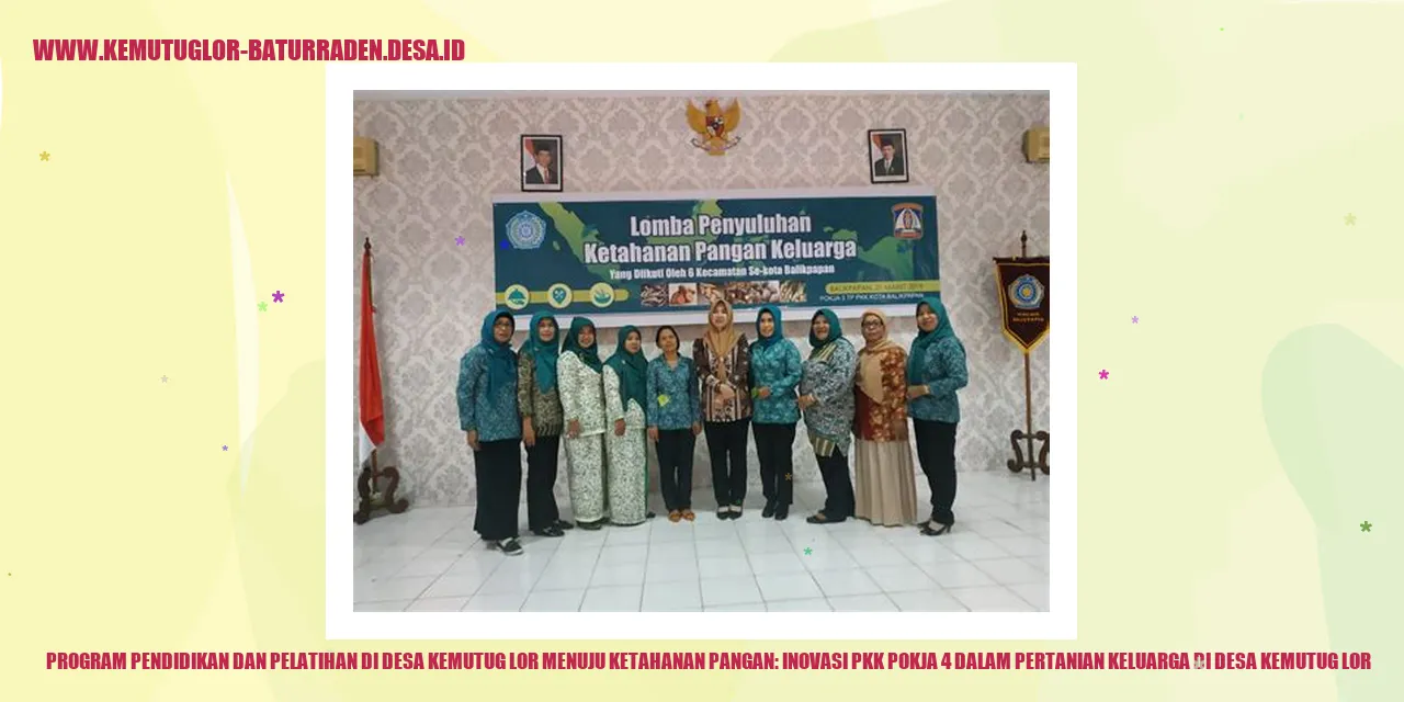 Program Pendidikan dan Pelatihan di Desa Kemutug Lor