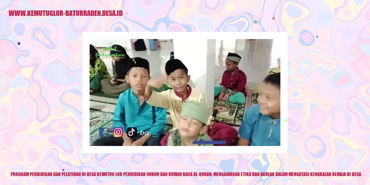 Program Pendidikan dan Pelatihan