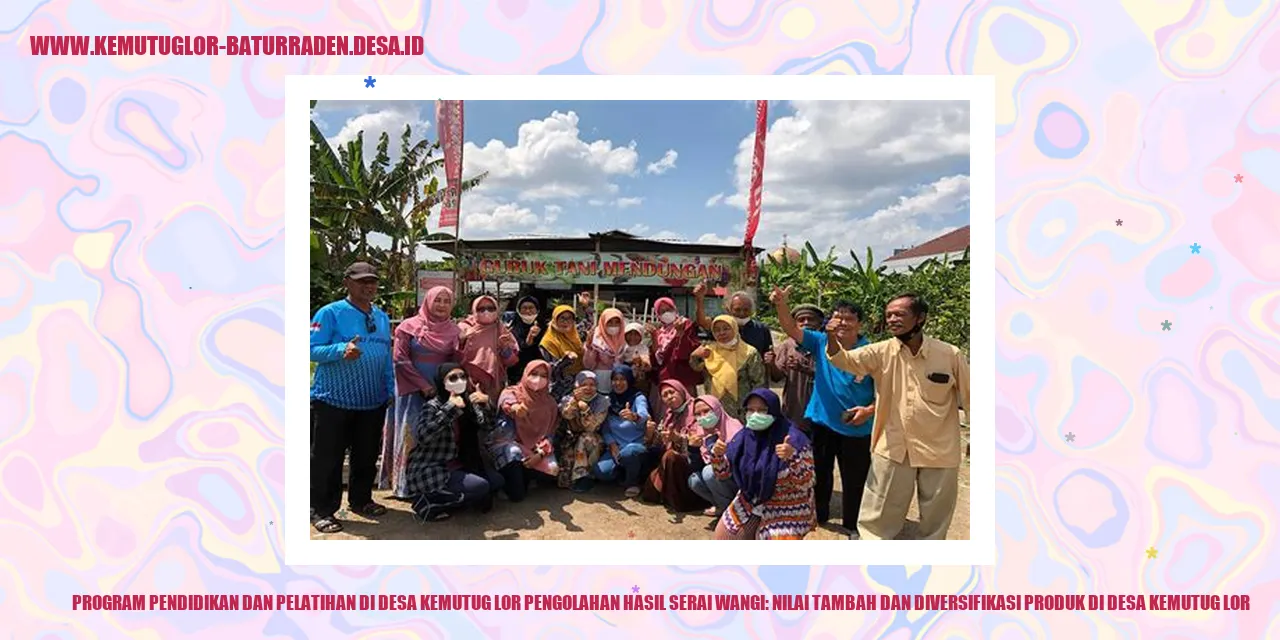 Pengolahan Hasil Serai Wangi di Desa Kemutug Lor