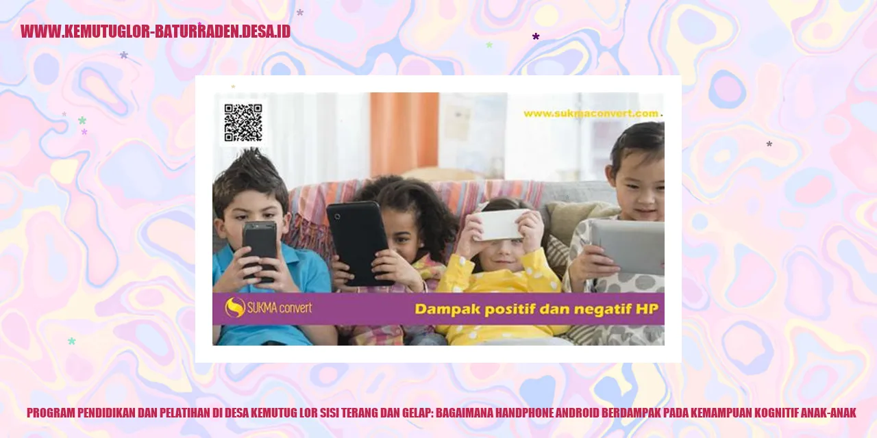 Ilustrasi Anak-anak Menggunakan Handphone Android