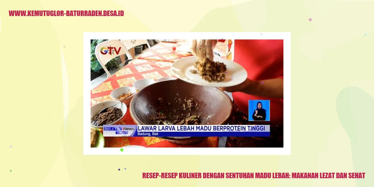 Resep-resep Kuliner dengan Sentuhan Madu Lebah: Makanan Lezat dan Sehat