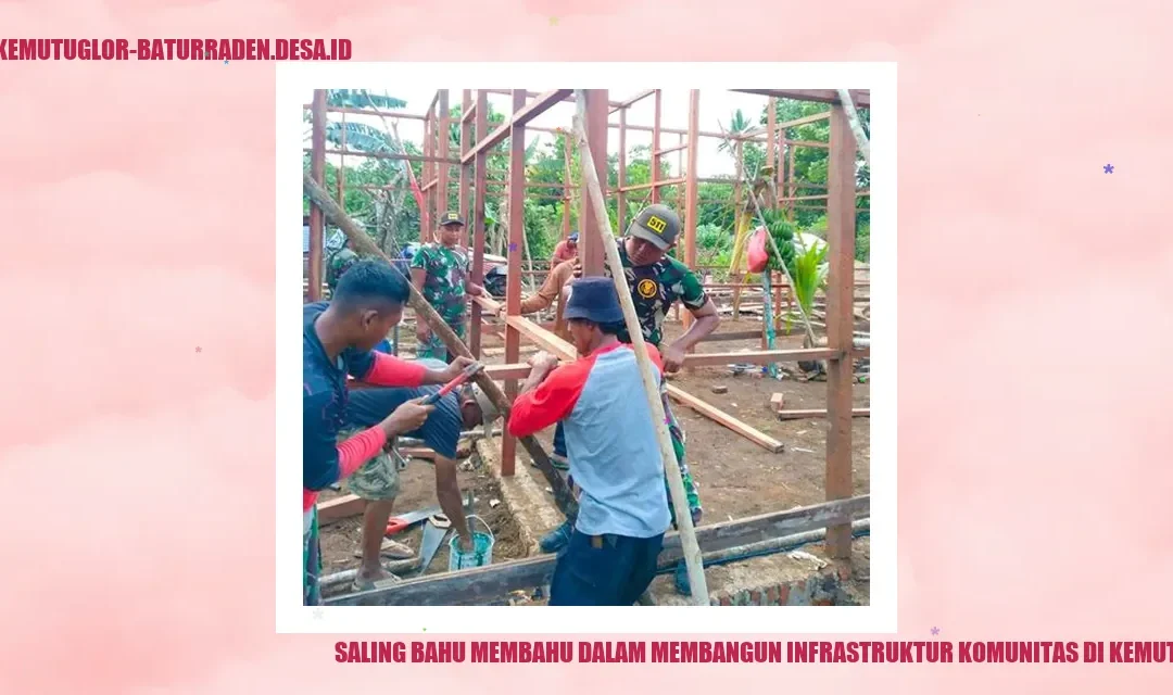 Saling Bahu Membahu dalam Membangun Infrastruktur Komunitas di Kemutug Lor