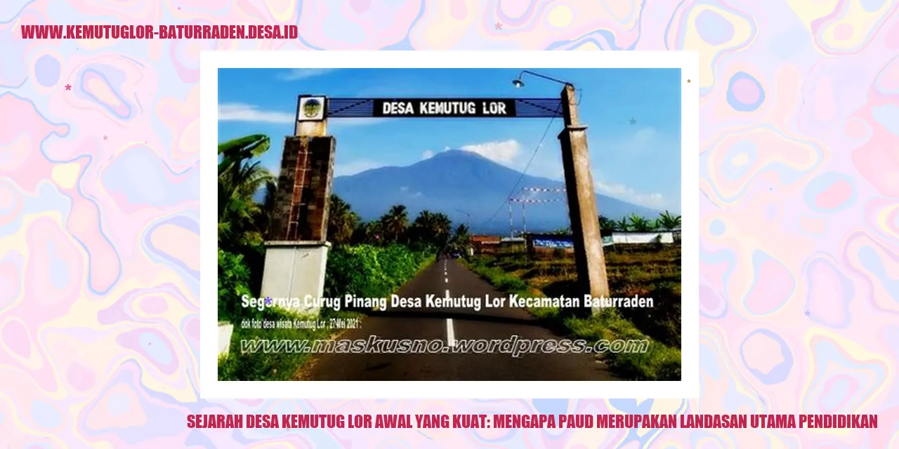 Sejarah Desa Kemutug Lor