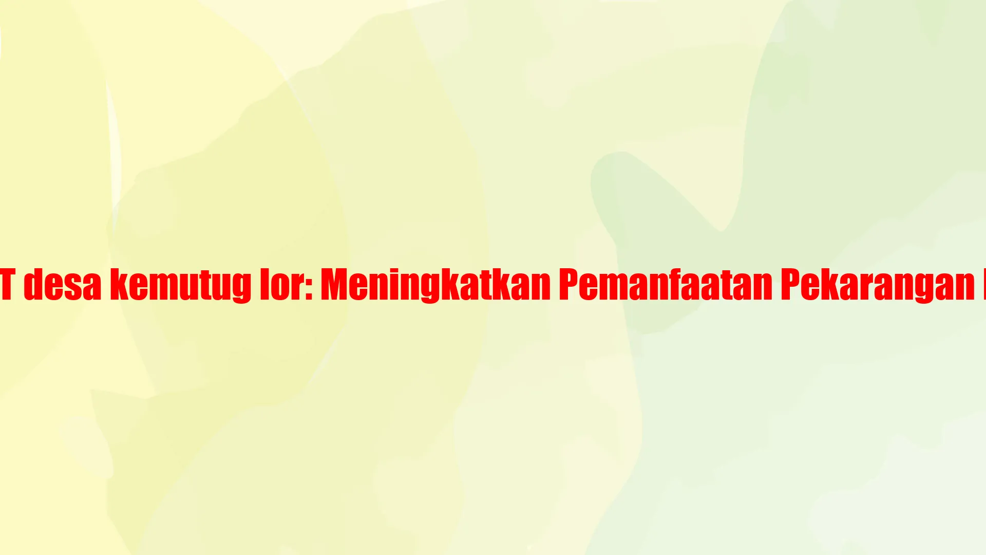 Desa Kemutug Lor